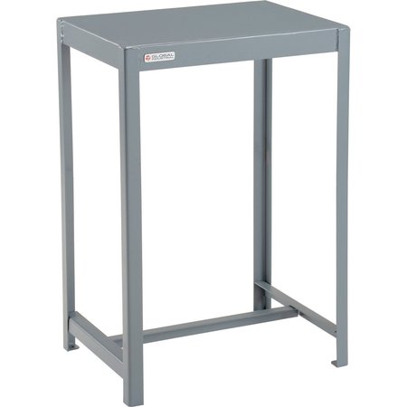 GLOBAL INDUSTRIAL Standard Machine Table, 14 Gauge Welded Top, 24W x 18D x 36H 493775